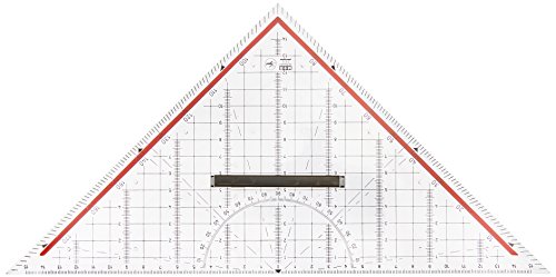 M+R 2332 - Escuadra geométrica (32 cm), transparente