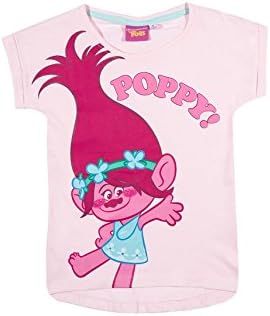 Les Trolls Girls' Short Sleeve T-Shirt -  pink - 10 Years