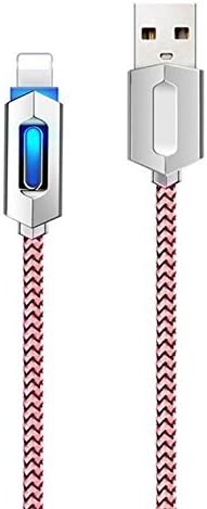 [New Release] MASUMARK 3ft Nylon Braided USB Cable with Lightning Connector [Apple MFi Certified] for iPhone 6 / 6 Plus, iPad Air 2 and More (Pink)(1 Pack)