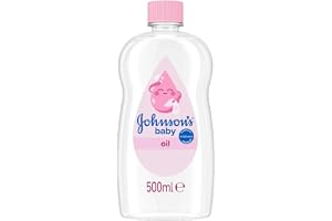 Johnson's Baby Oil (1 x 500 ml) Moisturising Baby Oil to Protect Delicate and Dry Skin, Hypoallergenic and pH-Balanced, Ideal