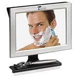 Fogless Shower Mirror with Squeegee by ToiletTree Products. Guaranteed Not to Fog, Designed Not to Fall.