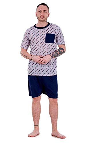 Bay eCom UK Mens Pyjama Sets Jersey Tee 