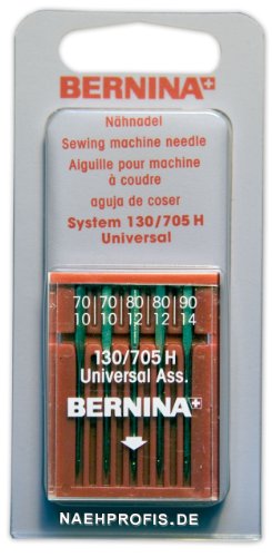BERNINA aghi universali per cucito, ampiezza 70/10 fino a 90/14 aghi per macchine da cucire