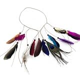➤ La pluma hecha a mano hermosa del pavo real, le hace más asombroso y encantador, conveniente para las muchachas jóvenes y señoras.