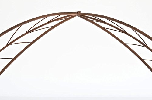 CLP Rosenbogen ELLEN, Metall, pulverbeschichtet, Höhe 245 cm, Größe 160 cm x 35 cm antik braun - 5