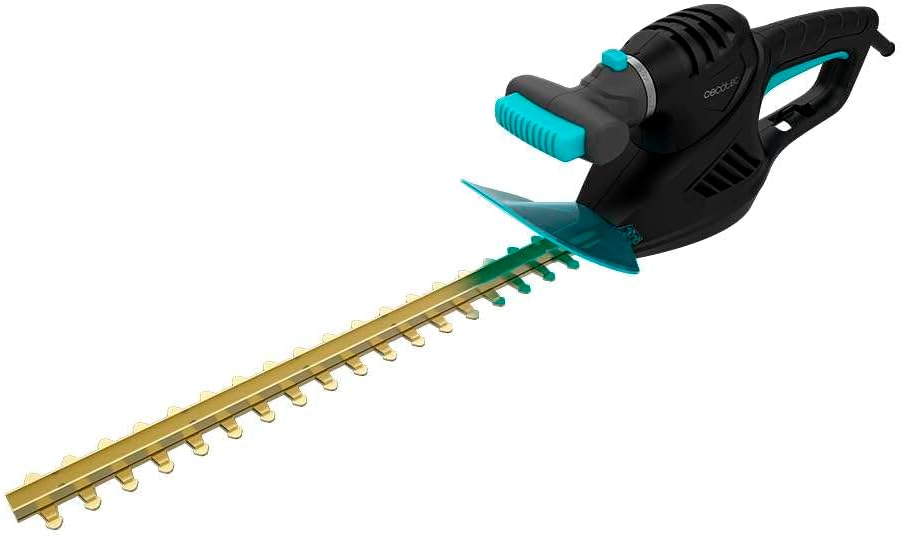 Cecotec Cortasetos Longitud Corte hasta 45cm TitaniumSword 450. 500W, Motor sin Escobillas, Brushless, Cuchillas de Titanio, Ramas hasta 16mm, Mando Rotatorio, Sistema de Encendido de Seguridad