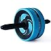 Produktbild Bauch-Übungen Workout Roller Rad mit Kniepolstern, Selbst versenkbare Bauchtraining Ausrüstung/Ab Rad/Ab Roller für Home Gym,Blue