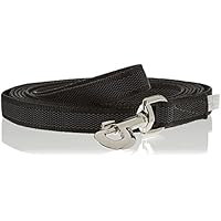 JULIUS-K9, 216GM-S3 Color & Gray gumierte Leine, 20 mm x 3 m mit Schlaufe, maximal für 50 kg Hunde, schwarz-grau