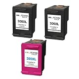 Kyansin 3XL Cartuchos de Tinta Remanufacturados 2 Negro HP 300XL/1...