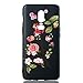 Produktbild Misteem Retro Hülle für One Plus 6 Muster [Blumen Turm], Schwarz Extra Dünn Licht Bunt Softcase in TPU Silikon Shell Stoßfest Schutzhülle für One Plus 6 Matt Black