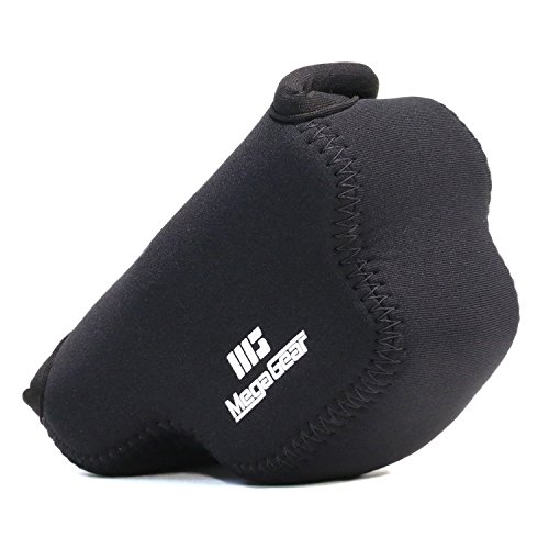 MegaGear Mat  riau L  ger Neoprene Sac photo Housse   tui sacoche pour Nikon 1 J4  Nikon 1 J5 avec 10-30 mm  Noir 