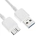 Produktbild m-one weiß 1 Meter 3 Ft Lange SuperSpeed 3.0 USB Daten Kabel für - Toshiba hdtc710ek3aa 1 TB Canvio Externe Festplatte