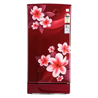 Godrej 185 L 2 Star Direct Cool Single Door Refrigerator (RD EDGE 200B 23 WRF PP WN, Pep Wine, Large Vegetable Tray)