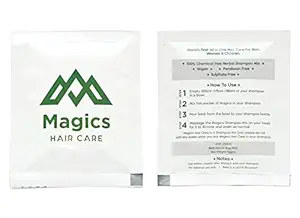 Magics, All in One Hair Care For Men, Women and Children of All Age. Easiest To Use, Chemical Free Ayurvedic Shampoo Mix.