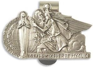 Enlightened Expressions St Christopher Medal Pendant Visor Clip Visor Clips
