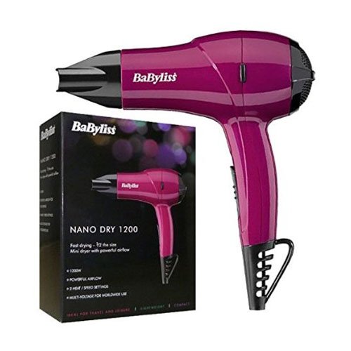 BaByliss 5282BAU Nano Travel Dry 1200 Pink