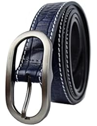 Zerimar Cinturón grabado confeccionado en piel cuero de alta calidad Ancho 25 cms