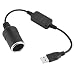 Produktbild Myhonour 5 V USB zu 12 V Zigarettenanzünder Buchse Konverter Für Auto Feuerzeuge Fahren Recorder DVR Dash Kamera GPS Etc,0,6 mt
