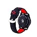Produktbild Neu!!!Glowjoy Uhrenarmband für Samsung Gear S3 Classic/Frontier,weiches Silikon Ersatzband Armband Verstellbares Silikonbänder Wasserdichtes Sport Ersatzarmband Bänder für Jungen Kinder Mädchen (E)