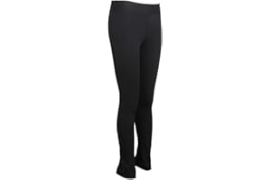B Baosity Eiskunstlauf Trainings Leggings Skating Eislaufen Strumpfhose Wintersport Hose für Frauen Mädchen Schwarz - M