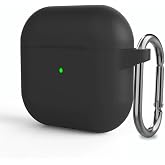 Coverzone 4th Generation AirP-ods Case compatible with Apple Airpods 4 2024 Professional Thermoplastic Soft Hook Fully Coated Halcyon