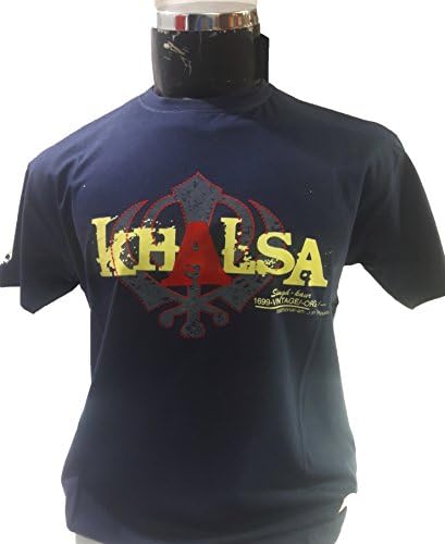Punjabi T-Shirt Khalsa Khanda Sikh Style Fashion For Men Elegant Look Best Cotton Quality ( Large)