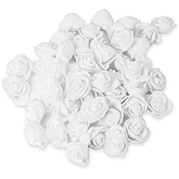 MissBirdler Rosenköpfe 50 Stück Deko Rosen Lila Violett Foamrosen