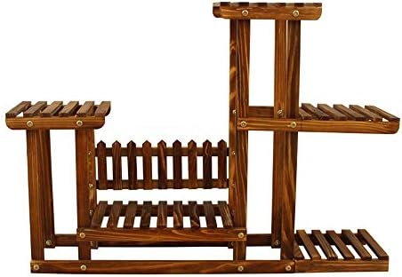 MLHJ NNIU- Flower Stand Solid Wood Multi-layer Indoor And Outdoor Living Room Balcony Bay Window Mini Plant Pot Shelf Multi-layer Mini Flower Stand