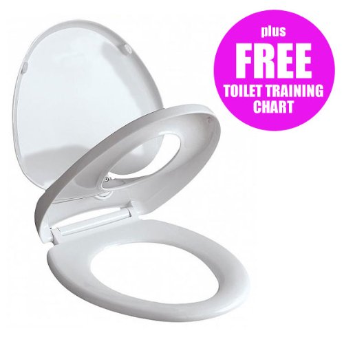 SOFT CLOSE All In One Child Friendly TOILET SEAT potty training seat
