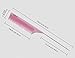 xnicx 608 Pink Tail Comb Pin Tail Comb Up to 180? Heat Resistant Rattail Comb Parting Comb with Non-skid Paddle Anti static Parting Comb Pintail Comb