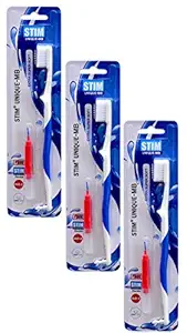 DR.DENTAIDS Stim Unique MB Toothbrush (Pack of 3)