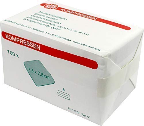 Mullkompressen 7 ,5x7, 5cm 100 PC