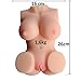Produktbild 3D Liebespuppe Realistische Erotik Masturbator für Männer, 1,6 kg, Sexpuppe 26x16x10cm,Masturbator mit Vagina/Pussy Anus und Busen Sexspielzeug für Männer, Vagine Torso