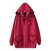 Produktbild TianWlio Jacken Parka Mäntel Herbst Winter Warme Jacken Strickjacken Damen Mäntel Weihnachts Beiläufiges Festes Langärmliges Pullover Blusen Hemd Sweatshirt XXL