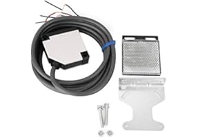 KEENSO Capteur de Commutation Photoélectrique, E3JK-R4M1 IP65 Boîtier ABS Type de Réflexion Spéculaire Interrupteur Réflexion(90-250VAC 3500mm)