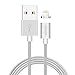 Produktbild VIDARE Magnetisches Lightning Ladekabel [Apple MFi Zertifiziert] [1m] für iPhone X / 8/8 Plus 7/7 Plus / 6/6 Plus / 6s / 6s Plus / 5 / 5c / 5s (Silber)