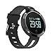 Produktbild Smart Watch Mit Bluthochdruck-Herzfrequenzmonitor Wasserdichtes Smart Armband, Fitness-Tracker-Schritt, Sport-Distanz, Kalorien Verbrannt, Schlaf Erkennung,Black
