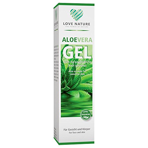 Love Nature Aloe Vera Gel 250ml für Gesicht, Haut und Haare / Rein und Natürlich / Zieht schnell ein / lindert Sonnenbrand und Hautausschlag / Pflegt trockene und strapazierte Haut / Wirkt entzündungshemmend / Hergestellt in Deutschland - 4