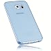 Produktbild mumbi Schutzhülle Samsung Galaxy S6 Edge Hülle transparent blau (Ultra Slim - 0.55 mm)