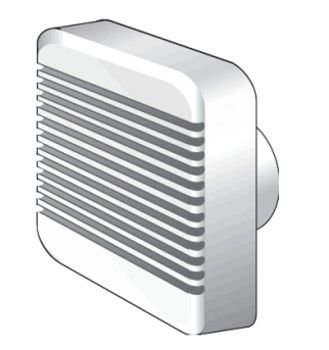 HELIOS HV 100 EZ Kleinraum-Ventilator IP44 mit Zeitrelais