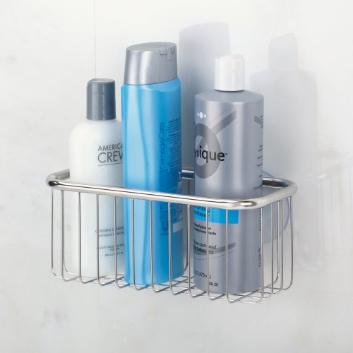 InterDesign Forma Ultra Badezimmer-/Dusch-Caddy für Shampoo, Conditioner, Seife – Rechteckig, Edelstahl Poliert - 2