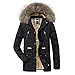 Produktbild Bovake Herren Große Größe Winterjacke BaumwolleMantel Lang Parka Taste Windjacke Jacke Pullover Strickjacke Freizeit Tops Casual Longsleeve