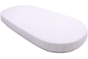 PEKITAS 100% bawełna 500 nici 75x33cm / 72X33cm Regulowany materac do materaca/wózka/wózka dziecięcego dla chłopców i dziewcząt z gumką pasuje do Julius Zöllner, Träumeland, Alvi