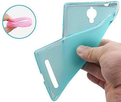 PREVOA        Transparent Funda Silicona TPU Cover Case para TCL P561U 5 5 Pantalla Smartphone - Rosa