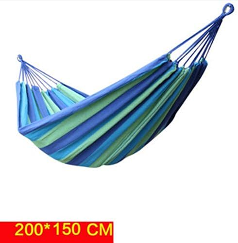 Camping Thickened Canvas Hammock Blue Double 200×150cm