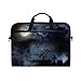 Produktbild Ahomy 38,1–39,1 cm Laptop Tasche, Halloween Night Moon Wolf Fledermaus Friedhof Canvas Stoff Laptop Fall zudem Handtasche mit Schultergurt für Damen und Herren