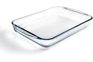 Pyrex Tostapane rettangolare in vetro, 40x27cm