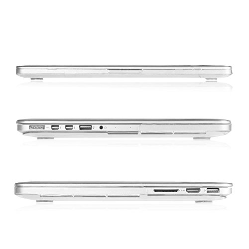 Fintie MacBook Pro 13 Retina Hülle (NO CD-ROM Drive) – Ultra Slim Plastik Hartschale Schutzhülle Snap Case für Apple MacBook Pro 13.3 Zoll mit Retina Display (A1502 / A1425), Crystal Clear - 4