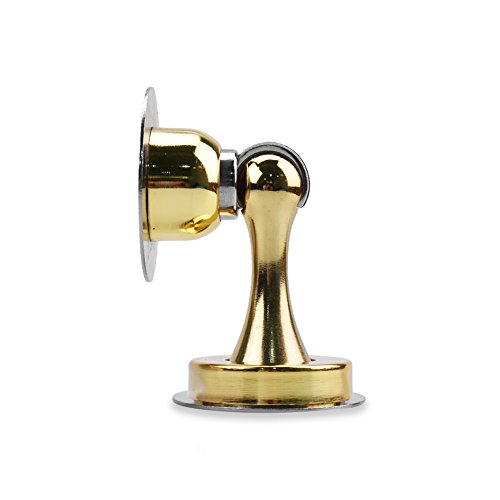 Iziv magnetico fermaporta blocca porta in acciaio INOX, supporto porta fermaporta, 3 m di nastro biadesivo non necessita di trapano, oro