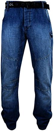 Rawcraft Kangol Big King Size Mens Jeans Straight Leg Belted Denim DEVCON K603714AXL